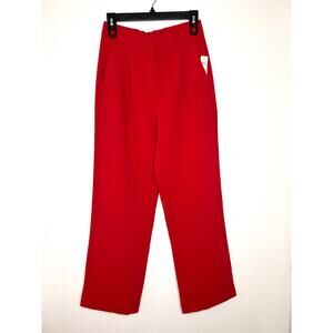 Old Navy Taylor Wide Leg Trouser Sz S Aurora Red High Rise
